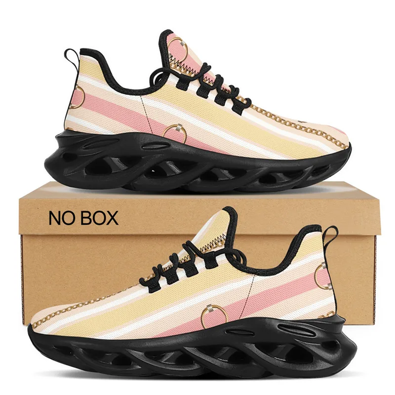 WHEREISART New Shoes For Women Elegant Golden Chain Luxury Designer Light Color Couple Running School Club Flat 2022 Dropship