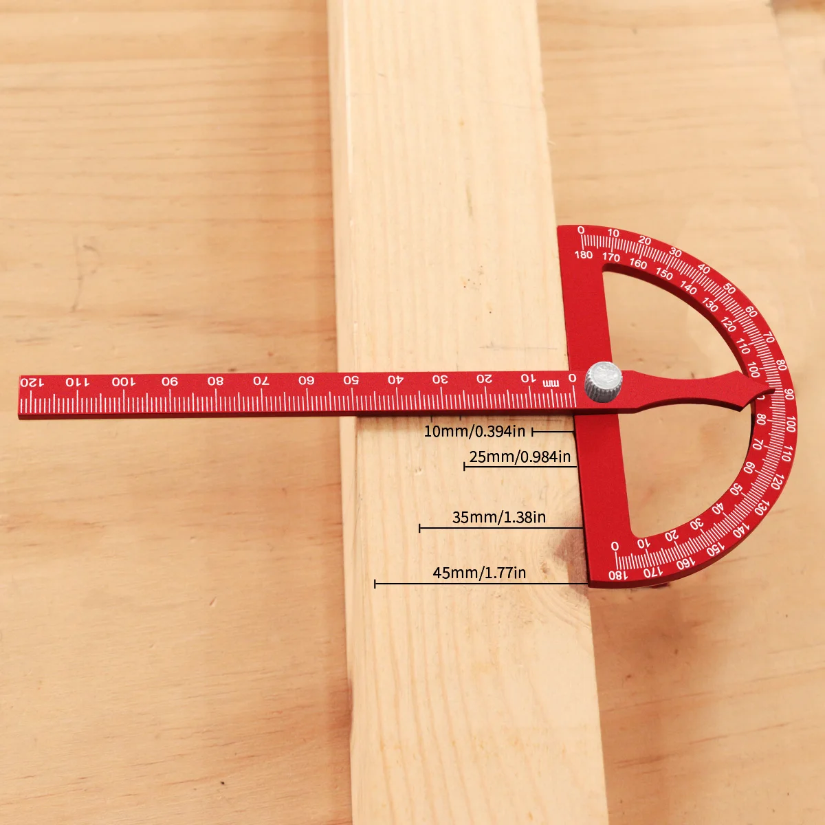 0-180 Degrees  Angle Protractor Square Finder, Adjustable Construction Protractors for Carpenters Measuring Tool Diy Hand Tools