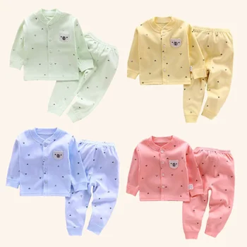 Bebek giysileri iç çamaşırı r çocuklar üstleri pantolon yenidoğan pijama takım ev % 100% pamuk setleri erkek kız sıcak sonbahar çocuk giyim