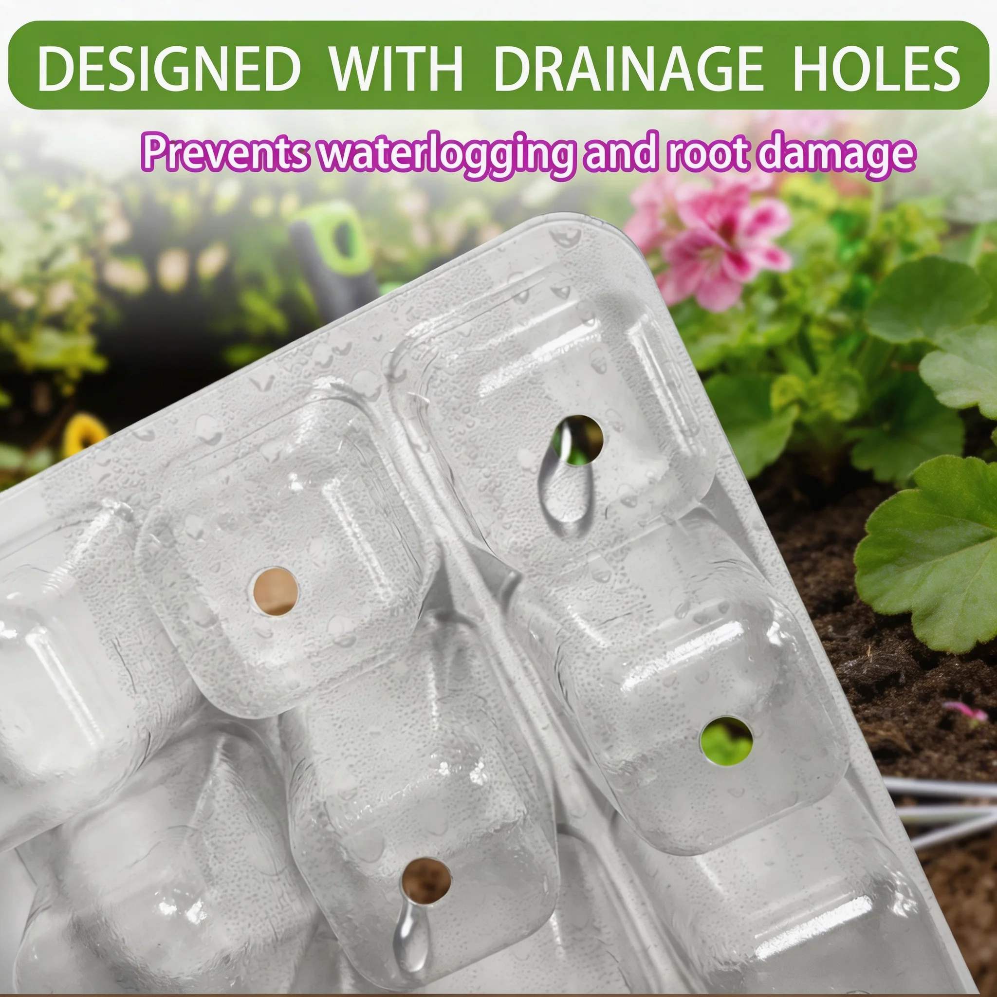 High Dome Seedling Propagation Tray Kit 36 Cells, 2 LED Grow Lights, Smart Timer 3 Modes for Indoor Greenhouse & Home Gardeners - view 4