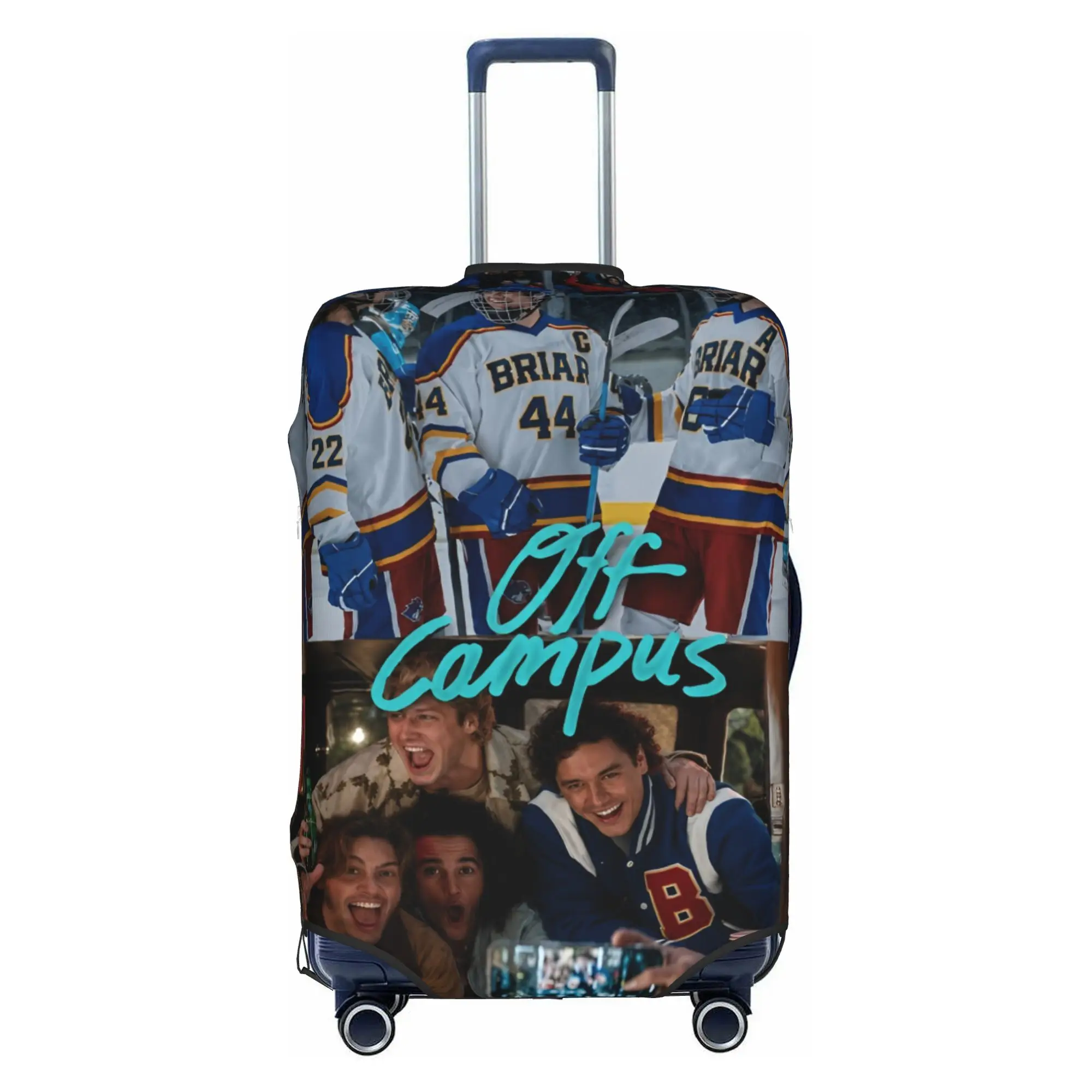 Custom Offs Campuses Travel Luggage Cover Dust Proof Romantic TV Series Suitcase Cover Protector Fit 18-32 Inch