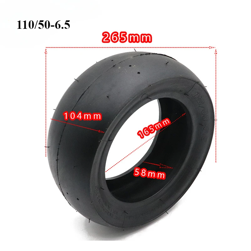 11 Inch Tubeless Tire 90/65-6.5 110/50-6.5 Vacuum Tyre for 47/49CC Mini Motorcycle Front and Rear Wheel Parts