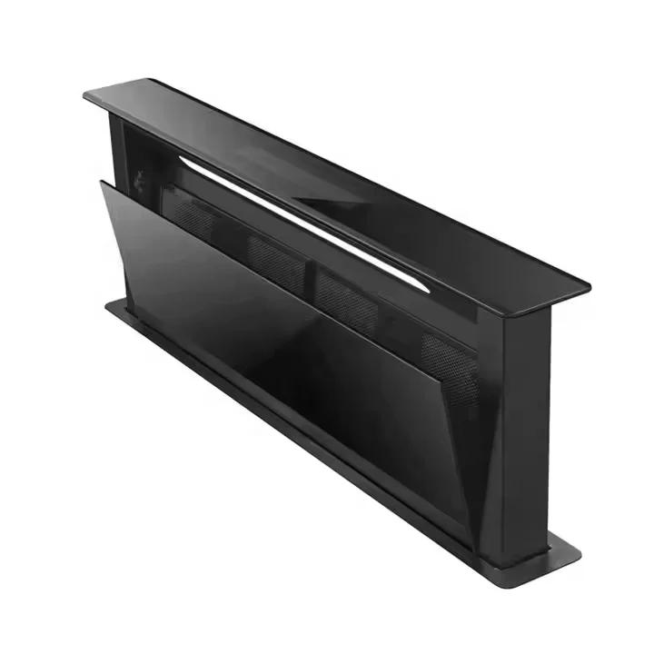 

Ultra-Thin Ductless Slide-Out Downdraft Ventilated Range Hood Desktop Automatic Lifting Kitchen Rang Hood 90cm
