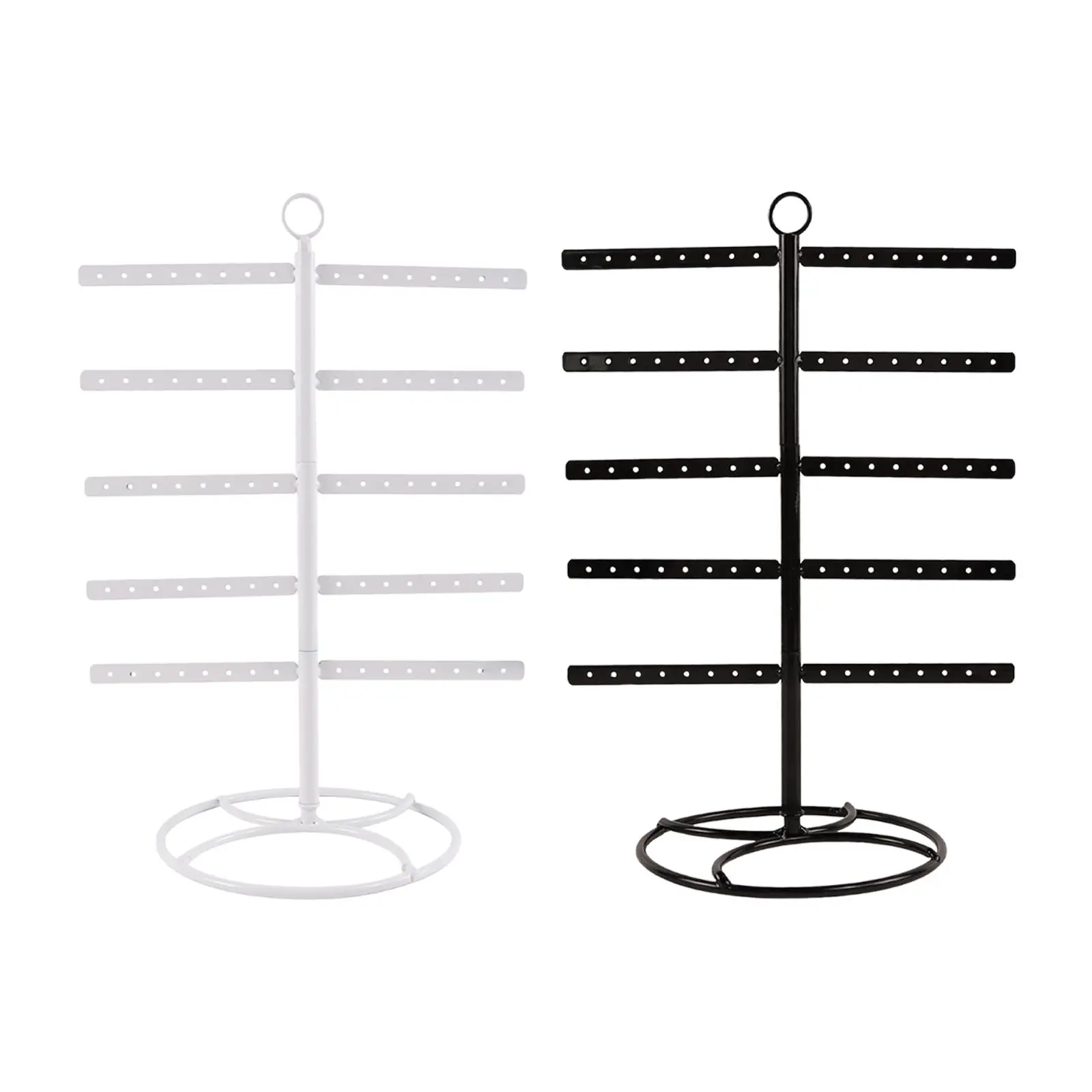 منظم القرط، حامل عرض المجوهرات، حامل عرض القرط المعدني، منظم المجوهرات لمتجر البائعين في المنزل #2