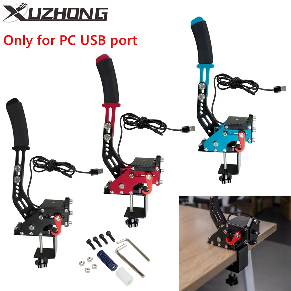 

Универсальный ручной тормоз для ПК, USB, фиксированный кронштейн и аксессуар для ручного тормоза, повышающий напряжение для G25/27/29 T300 T500 Racing Games Dirt Rally