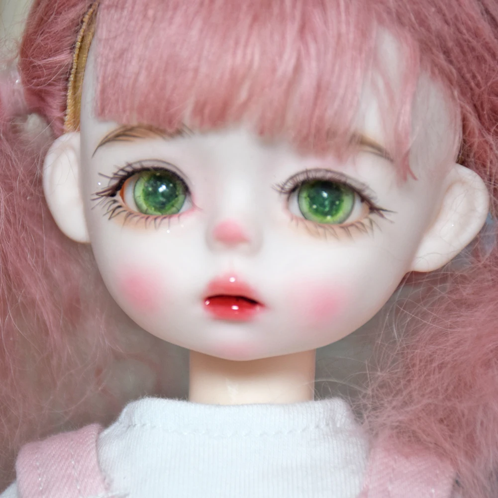 Yutotue boneca de menina fofa de 30cm de altura com roupas da moda sapatos peruca de cabelo encaracolado conjunto completo brinquedo bjd presente para meninas