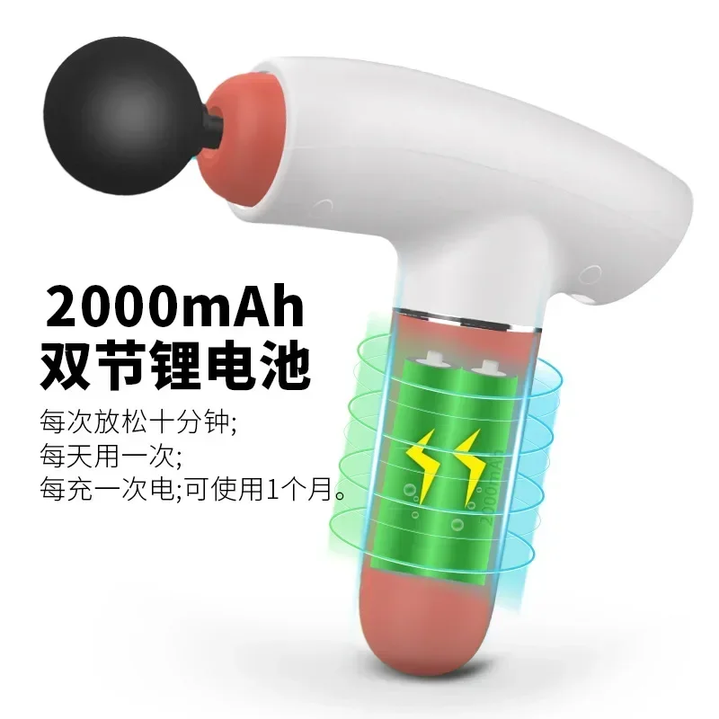 

2025 5 Electric impact deep massage gun muscle massage relax neck touch gun mini massage fascia gun