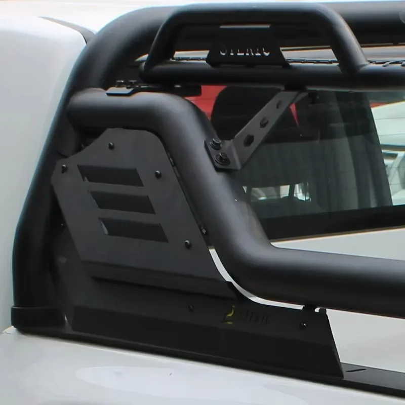 New 4x4 Accessories for Navara Frontier 2007-2014 Sports Bar Roll Cage in Black Compatible with Hilux and F150 Models - view 4
