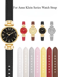 Genuine Cowhide Watch Accessories for Anne Klein AK2156 AK2157 AK2618 Women's Finely Crafted Sweatproof  Watchbands 12x6 14x8mm