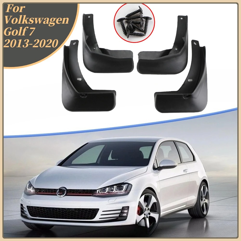 4 Teile/satz Geformte Schmutzfänger für Volkswagen VW Golf 7 Mk7 VII 7,5 MK7,5 2013-2020 Schmutzfänger Spritzschutz Schmutzfänger Kotflügel Kotflügel