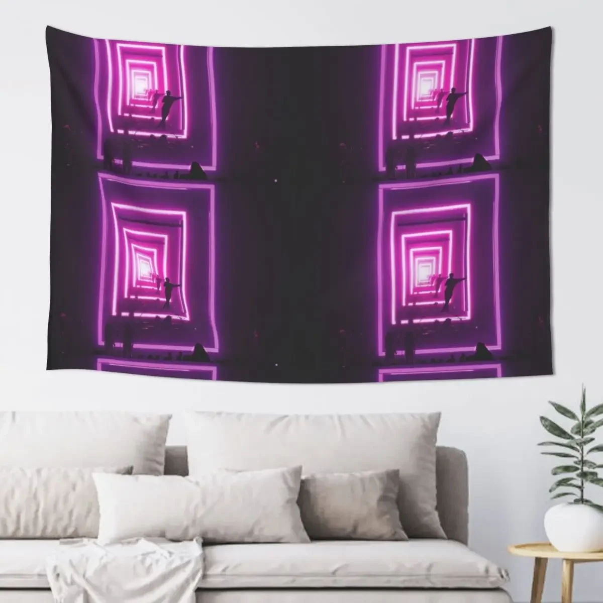 

The 1975 Live performance pink Tapestry Room Decorating Aesthetic Wall Tapestries Wall Decorations Tapestry