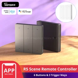 SONOFF R5 Scene Controller 6 Channel SwitchMan Wireless Remote Controller Smart Home Appliance Use for MINIR3 M5 eWeLink-Remote
