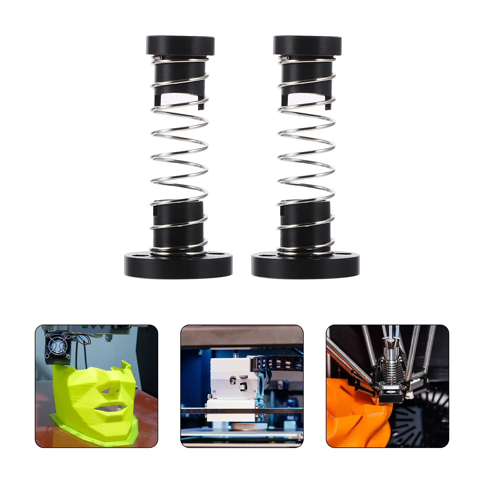 

2Pcs T8 Anti Backlash Spring Loaded Lead Screw Nut Elimination Gap Nut Pom High Hardness Stainless Steel 3D Printer Components