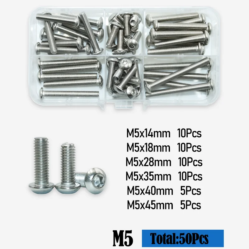 M2 m2, 5 m3 m4 m5 m6 m8 m10 Knopf kopf Innen sechs kant Maschinen schrauben Schraubens atz Edelstahl iso7380 Inbus runde Sechs kant antriebs schrauben – Detail 7
