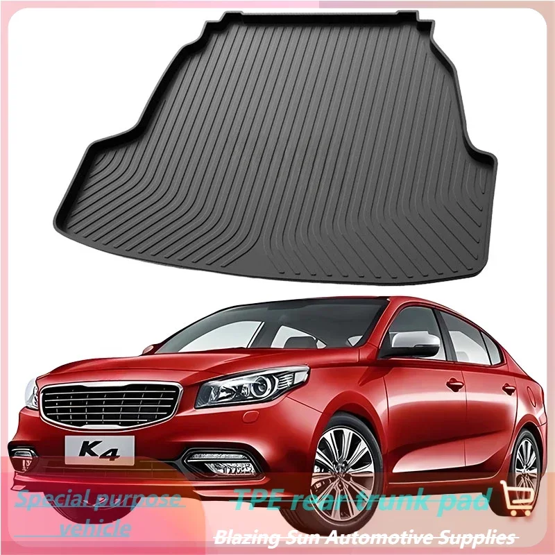 

Car Auto Rear Boot Cargo Liner Tray Trunk Mat Carpet for Kia K4 CL4 2014-2017 Cushion Pad Carpet Pad Anti-dirty Anti-water