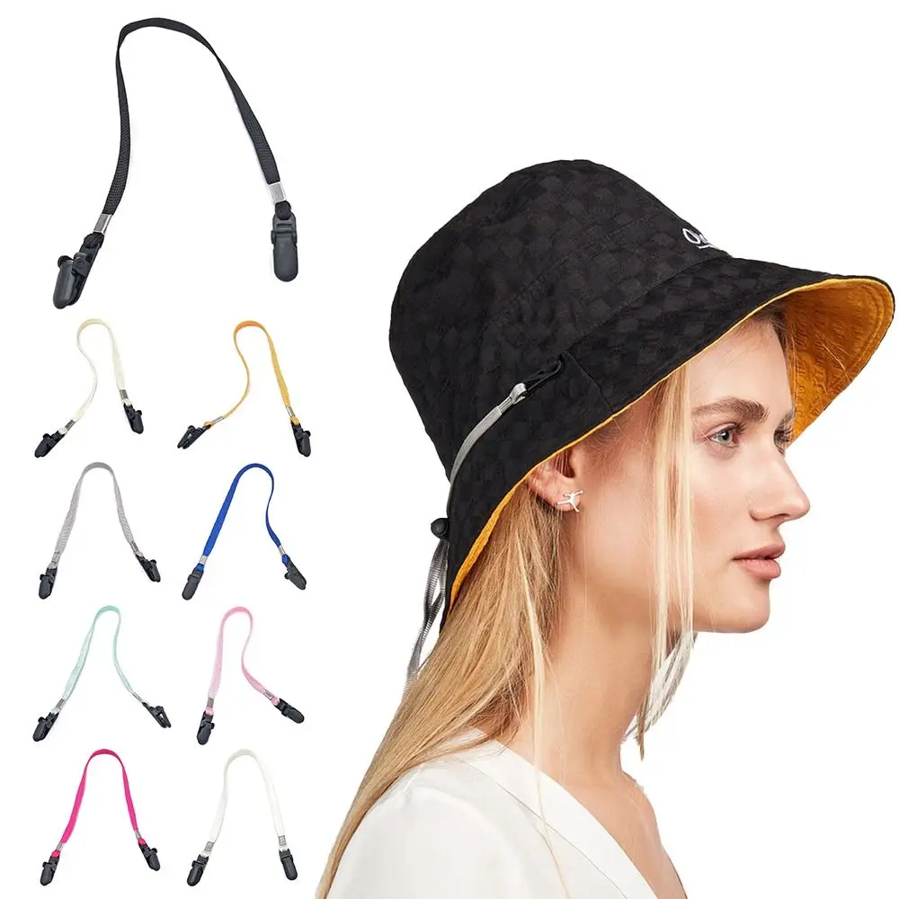 Anti-lost Cap Wind-proof Rope New Universal Windproof Hat Strap Clips Removable Hat Anti-drop Rope Hat