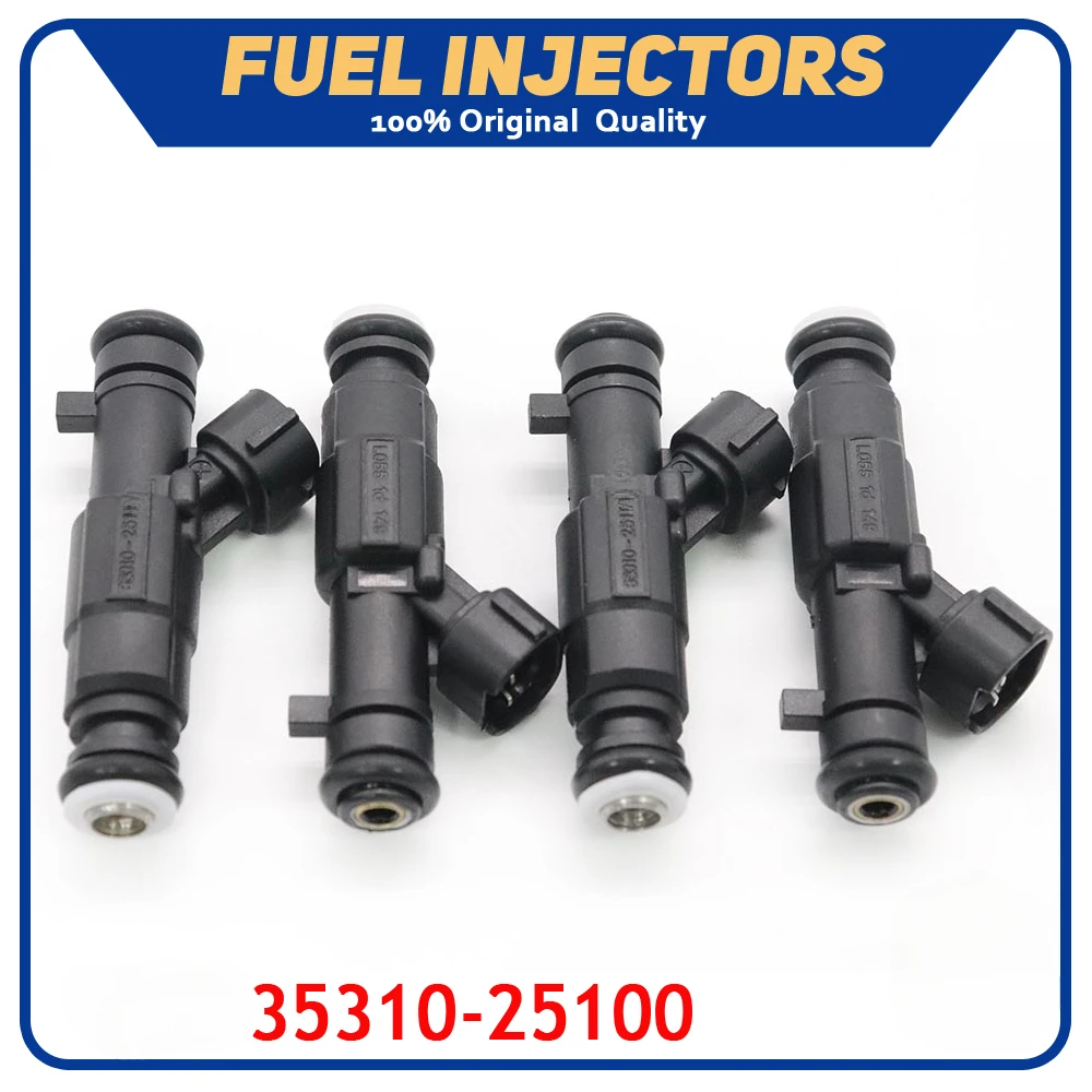 4pcs/lot High Quality Car Fuel Injector Nozzle 35310-25100 For Hyundai Kia Carens Magentis Carnival 2.0L 3531025100