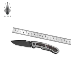 Kizer Folding Knife Feweed Ki3694A1/A2/A3/A4 Titanium Handle S35VN/S90V/S45VN/Z-Wear PM Steel Blade Knives