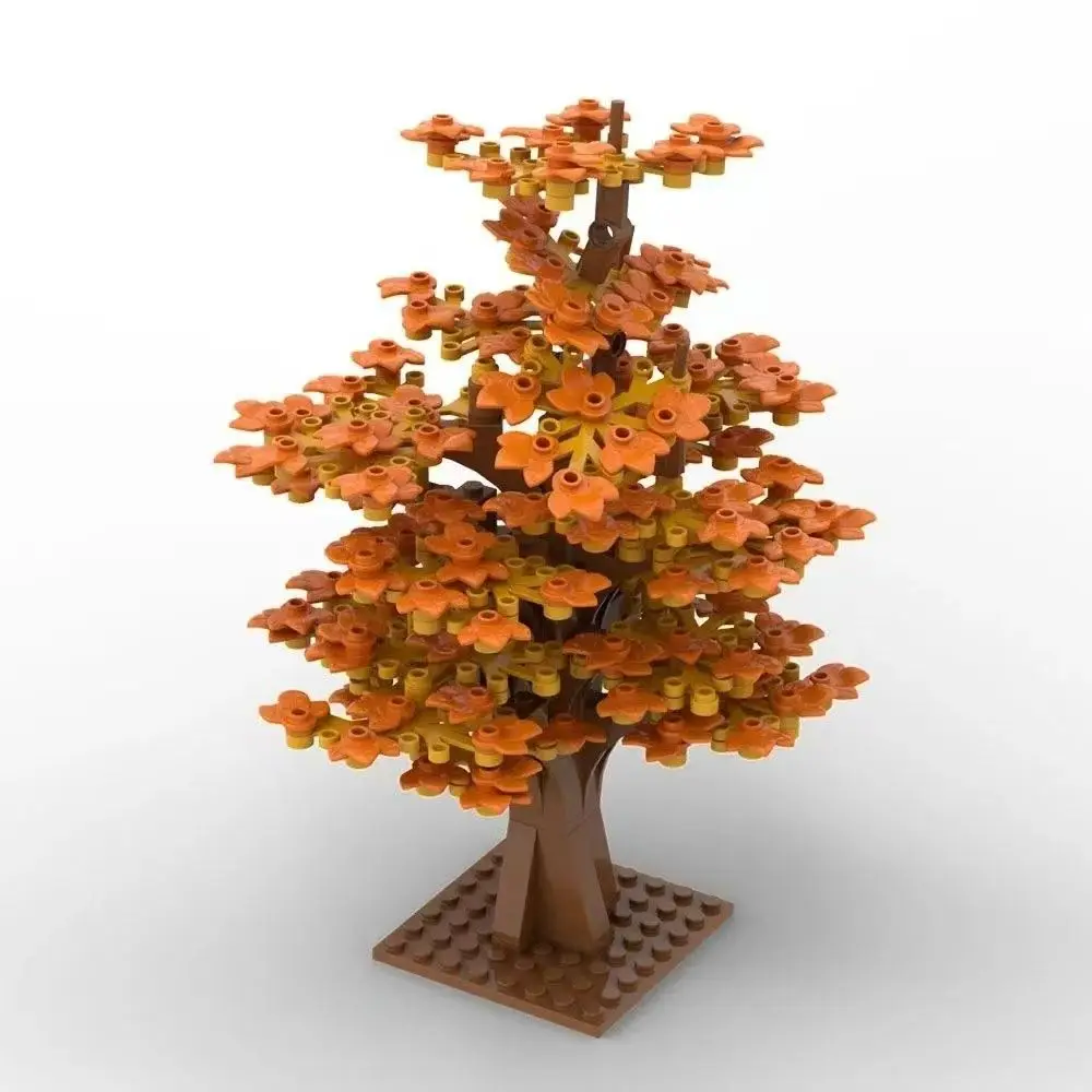 maple tree home decoration, building blocks tree model assembly decoration, toy tree, girls' holiday toy gift