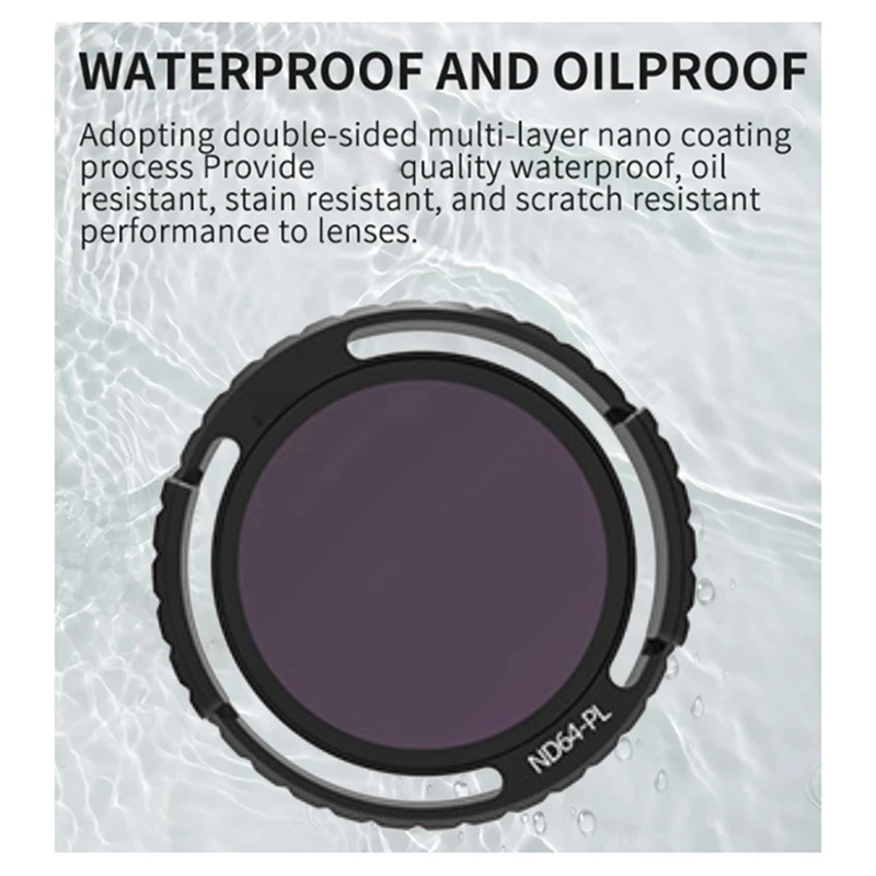 فلتر عدسة حجب والأشعة البنفسجية لطائرة DJI Avata 2 بدون طيار ، مقاوم للماء ، مضاد للتبييض ، فلاتر ، بريتكشن ، ملحقات الطائرات بدون طيار