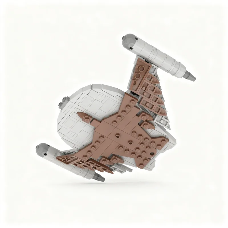 274 peças MOC Space 1 T Liss Class Romulan Bird Prey, Blocos de Montar de Grande Porte, Brinquedo de Arquitetura, Presentes de Natal, Blocos para Crianças
