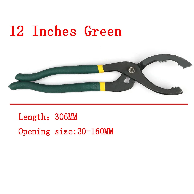 Imagem -06 - Alicate Oil Filter Wrench Remoção do Carro Antiderrapante Grip Reparo Ajustável Casa Ferramentas Manuais Universais 10 12