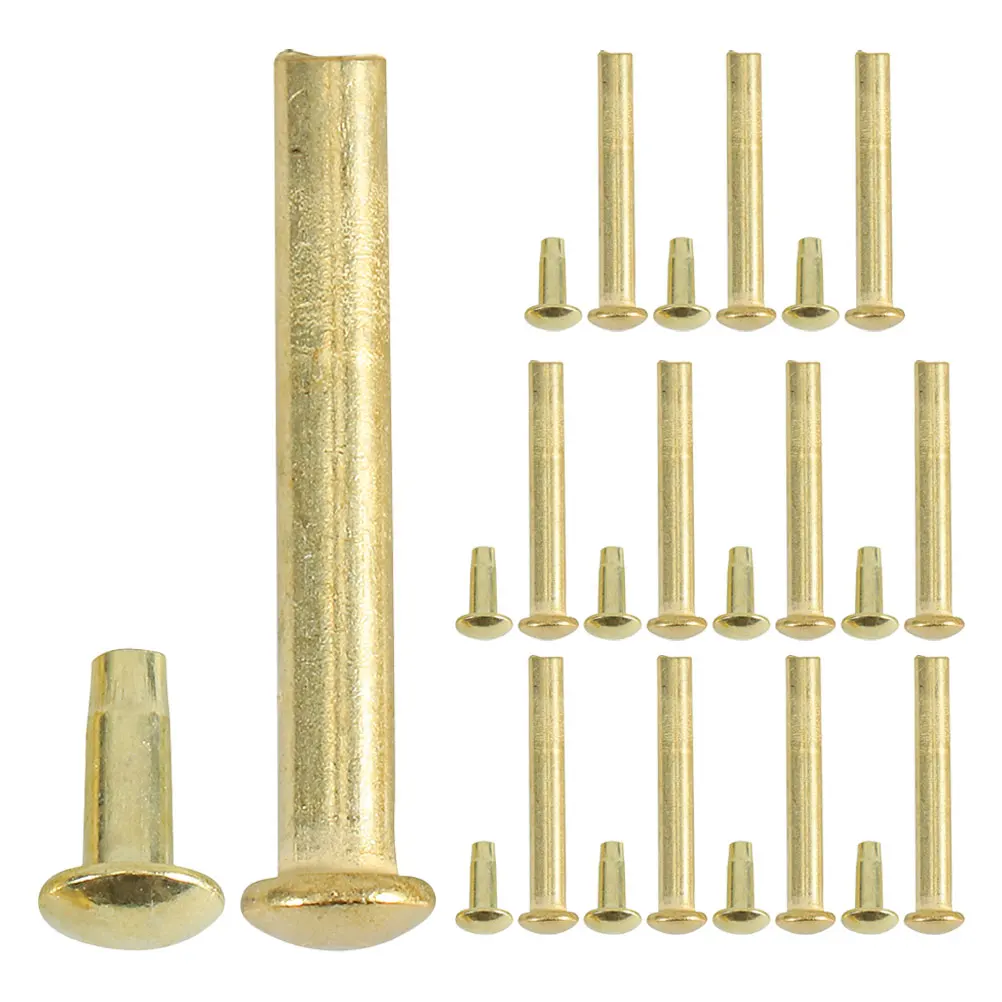 12 set Folding Fan Replacement Hardware Fan Shaft Rivets Repair Accessories For Handheld Paper Fans Diy Maintenance Fastener Kit