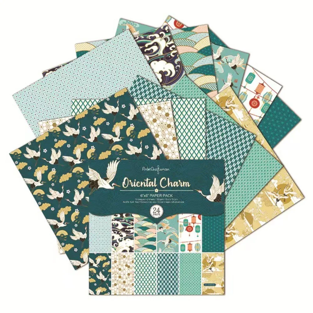 6-Inch Hand Account Achtergrond Papier Retro Bloem Ambachten Bloem Stippen Scrapbooking Papier Enkelzijdig Handgemaakt