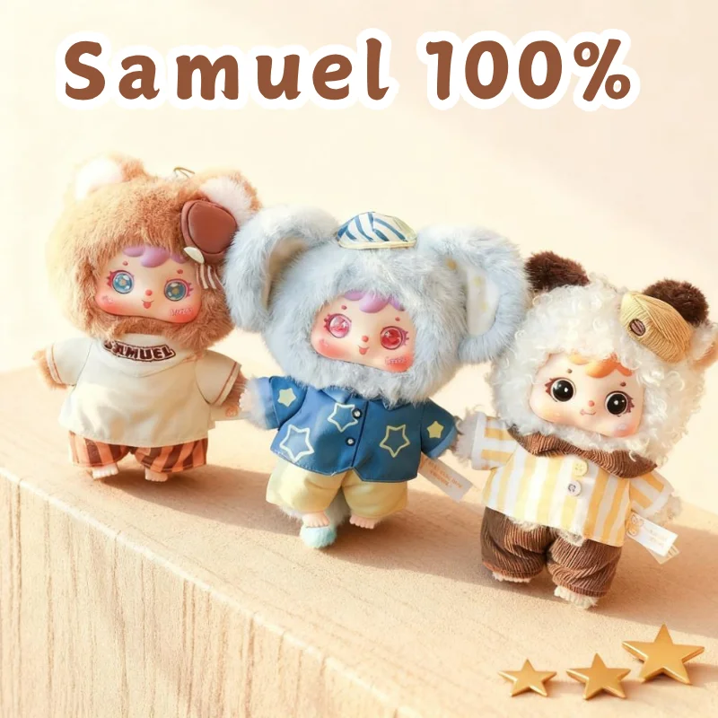 

Samuel 100% Afternoon Tea Time Series Mystery Blind Box, плюшевая виниловая кукла, брелок для ключей, подвеска на рюкзак, декор, модная игрушка в подарок