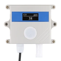 CO Sensor Alarm Soot Gas Pollution Detector Carbon Monoxide Gas Sensor 0-1000ppm RS485 Output Analog 0-5V 0-10V 4-20mA