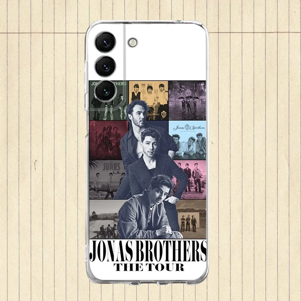 Band J-Jonas B- Brothers Phone Case Silicone For Samsung S30,S23,21,22,20 Ultra,S20 FE lite,S10,9,PIus Note20ultra Cover Clear