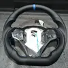 Lederlenkrad für BMW E90 3er E89 E84 E92 E93 E87 E82 E88 E91 E70 E71 E72 E53 2005-2012 Autolenkrad 1