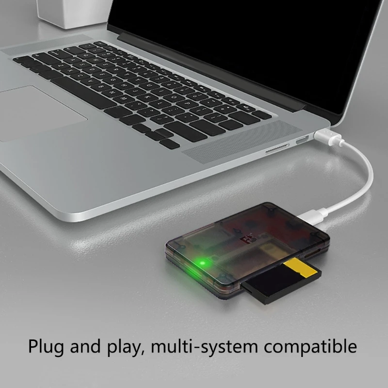 Compatible Card Reader for Iphone  Supports SD/TF/CF Memory Cards, No App Required X3UF