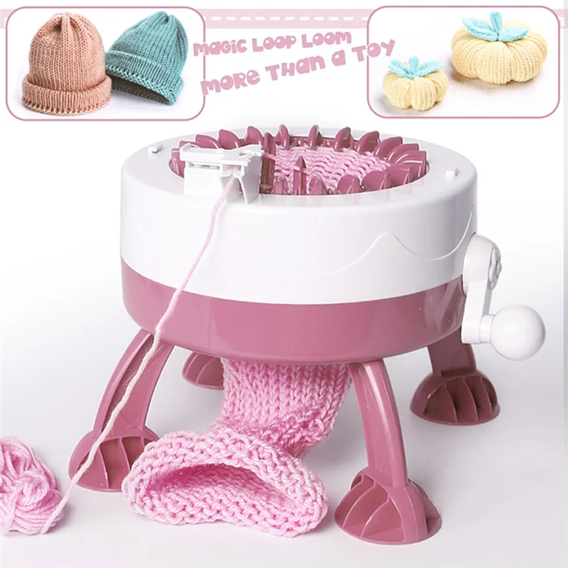 A04I 22 Needles DIY Knitting Machine Loop Weaving Weaving Scarf Sweater Hat Socks EducationalToy for Adults