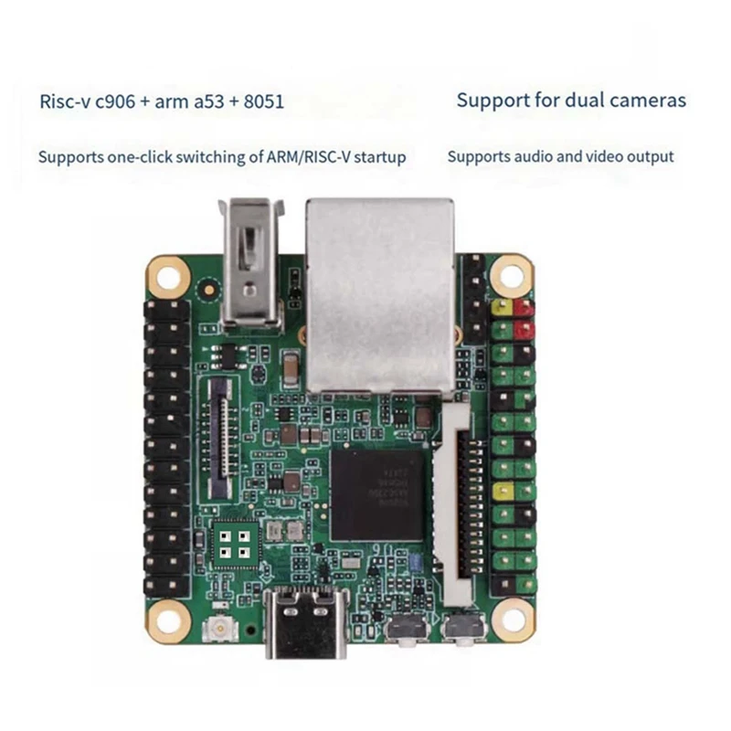 Milk-V Duo S Development Board Basic +Poe-Long-Pin RISC-V ARM Support One-Click Switching ARM/RISC-V Startup