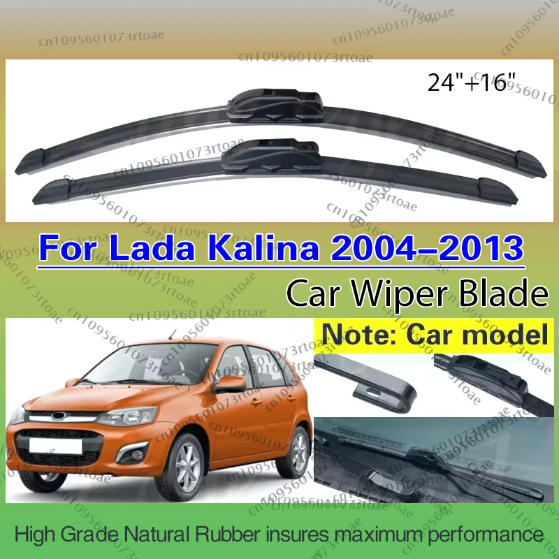 

Car Wiper Blades Front Window Windshield Rubber Refill Wiper For Lada Kalina 2004 - 2013 24"+16" Car Accessories 2010 2011 2012