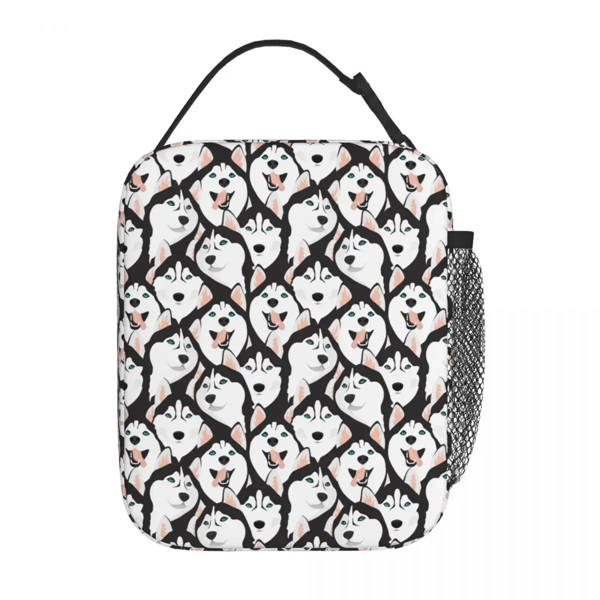 

Husky Dogs With Blue Eyes Thermal Insulated Lunch Bags for Picnic Portable Food Bag Men Women Cooler Thermal Food Box