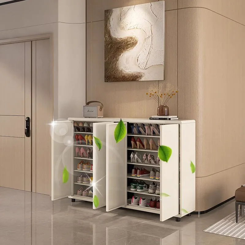 

Designer Luxury Shoe Cabinet Modern Vertical Slippers Storage Organizer Box Shoe Shelf Entrance Hall Muebles Entrance Furniture