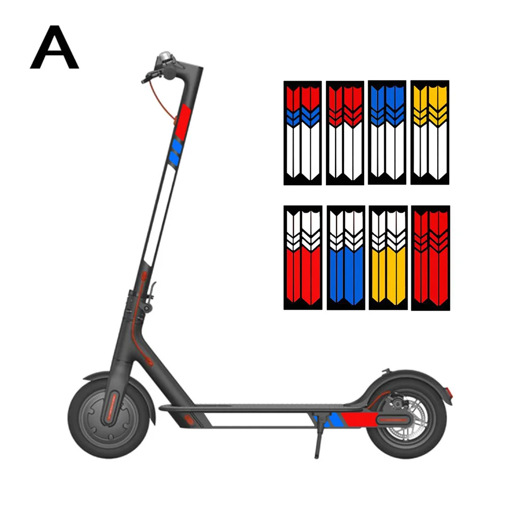 Улучшите видимость во время при слабом освещении с набором светоотражающих наклеек для скутера Xiaomi M365Pro1SPro 2.