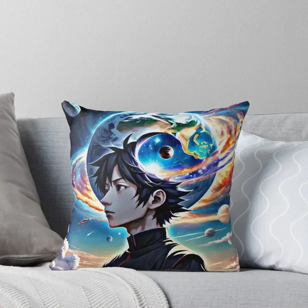 

Trippy anime space fantasy art Throw Pillow Christmas Covers For Cushions Pillow Case Sofa Covers luxury sofa pillows pillow