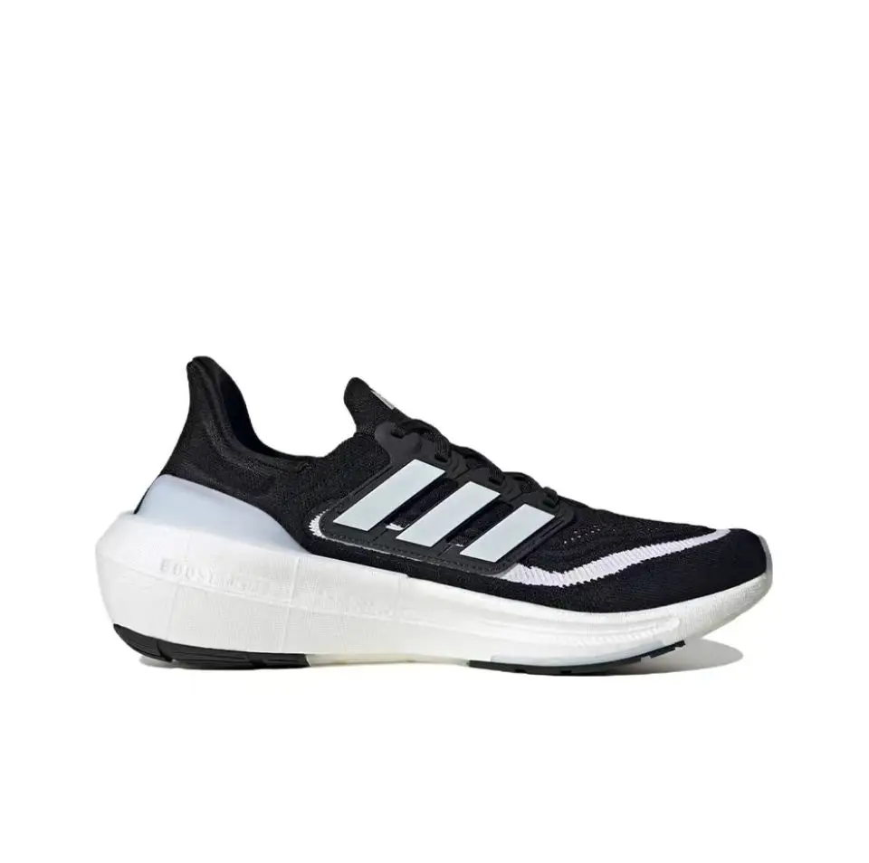 Adidas ULT Men Women Running Shoes Comfortable Fabric Anti-slip Wear Lightweight Low-top Casual Running Shoes Black and White