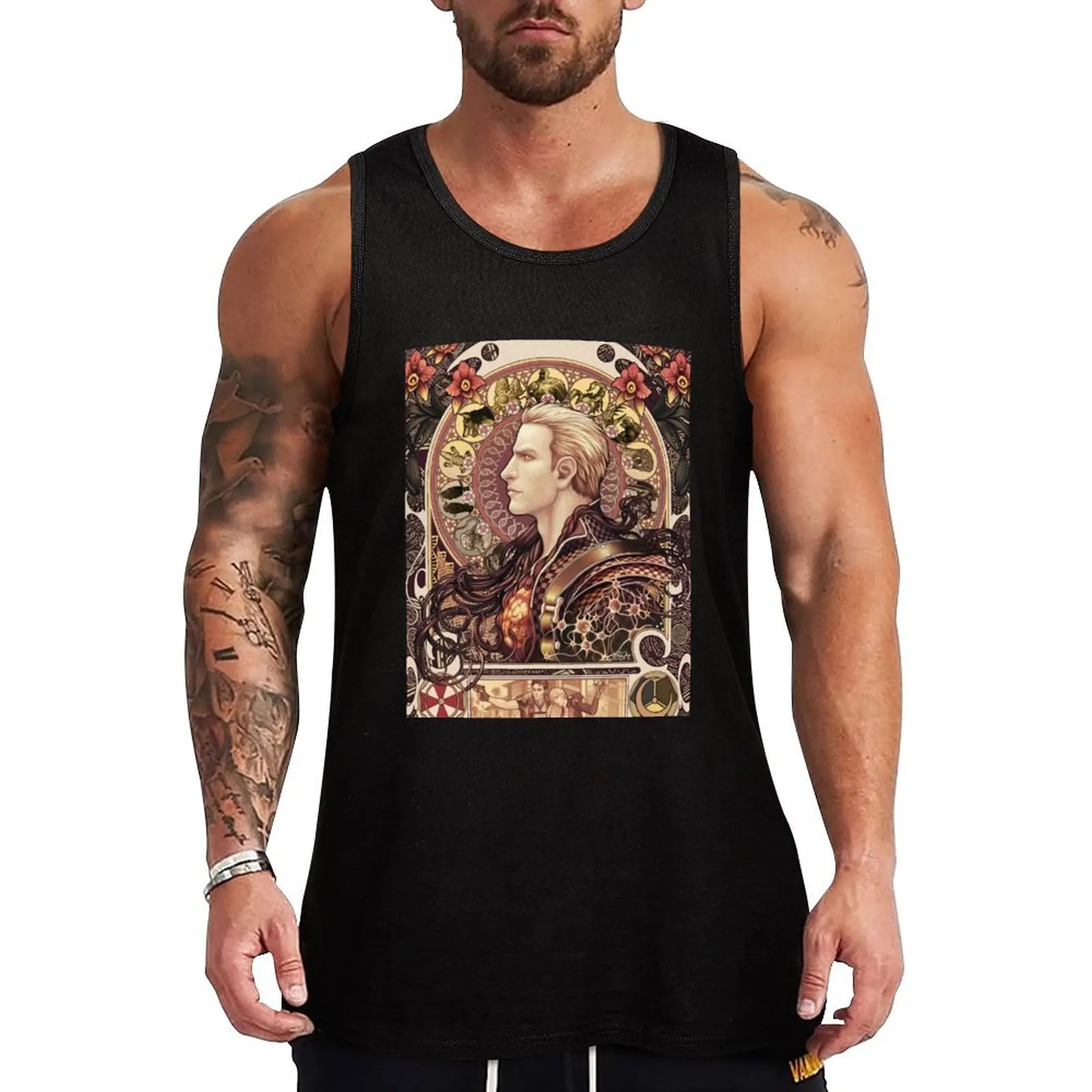 

Biohazard Zodiac Tank Top Urban Casual Tank Top Streetwear Sleeveless Shirt