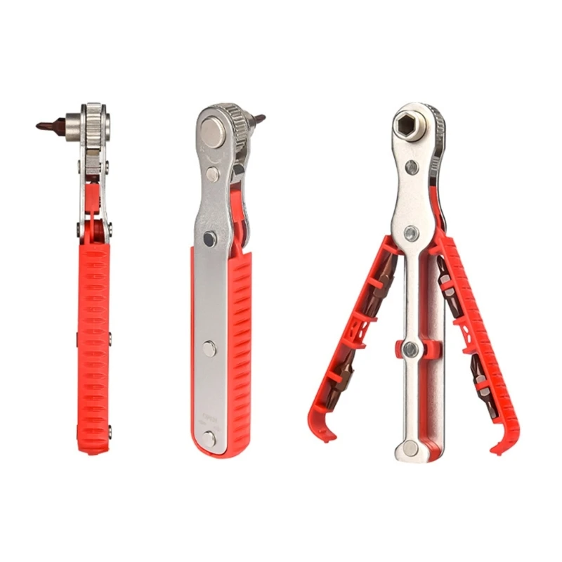 Set Obeng Ratcheting Mini Obeng Sudut Kanan Obeng 1/4 Inci Dropship