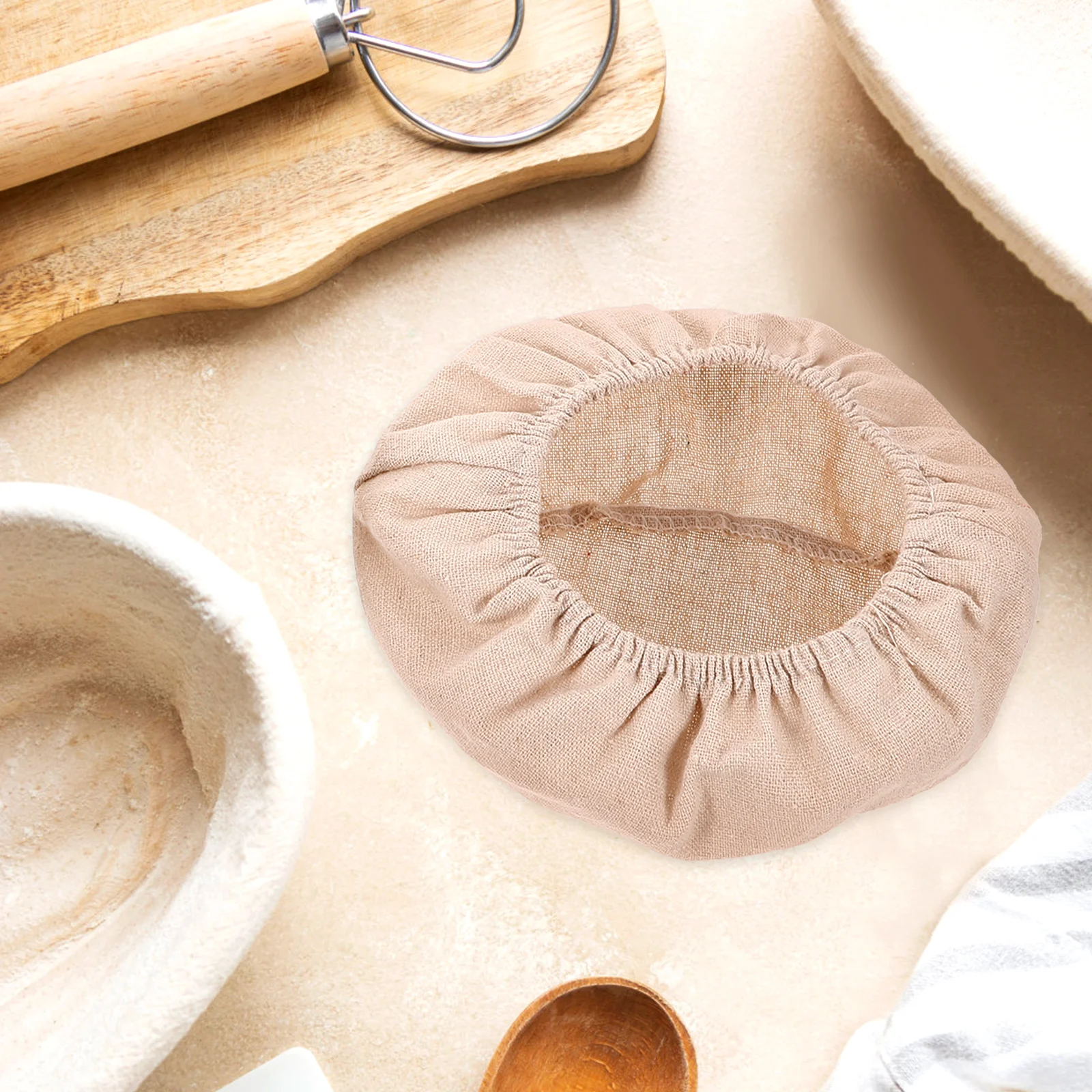 

2pcs Fermentation Liner 20x8cm Round 21x15x8cm Oval Dough Proofing Bread Making Kitchen Dough Basket Liners Gadgets