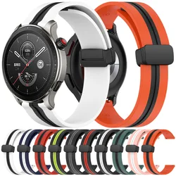 Magnetic Buckle Strap For Huami Amazfit GTR 4 / GTR 3 Pro 2 2e 47mm 42mm Band Bracelet 20mm 22mm Silicone Sports Belt Watchbands