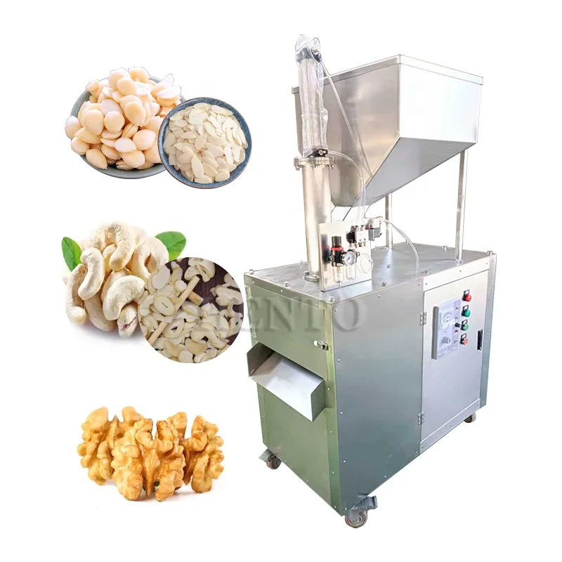 Large Capacity Walnut Slicer Slicing Machine / Cashew Cutting Machine / Peanut Almond Slicing Machine