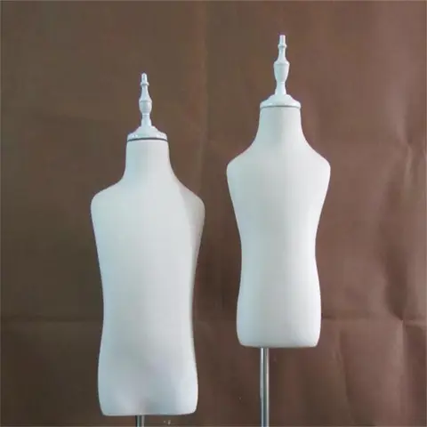 White Half-Style Child Sewing Cloth Mannequin, Body Model Props, Wedding, No Disc Chassis, Woman Display, 6-8Year