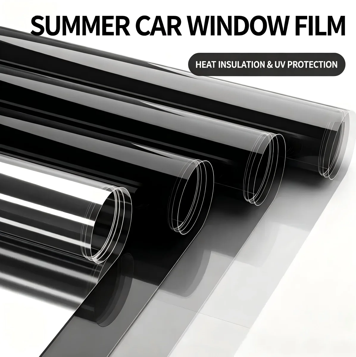 MULE Window Tint Film Car Heat Insulation UV Protection Nano Ceramic Solar Privacy Black Auto Glass IR Rejection 300x50cm