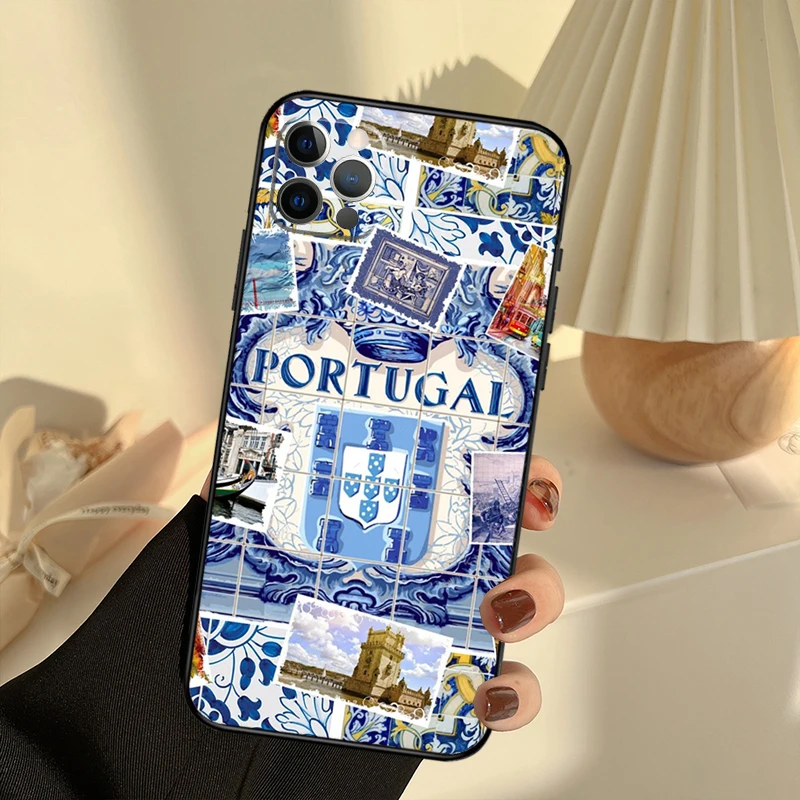 Portugal Passport Print Case For iPhone 11 12 13 14 15 Pro Max Cover For iPhone 13 12 Mini XR X XS Max 7 8 Plus SE 2020