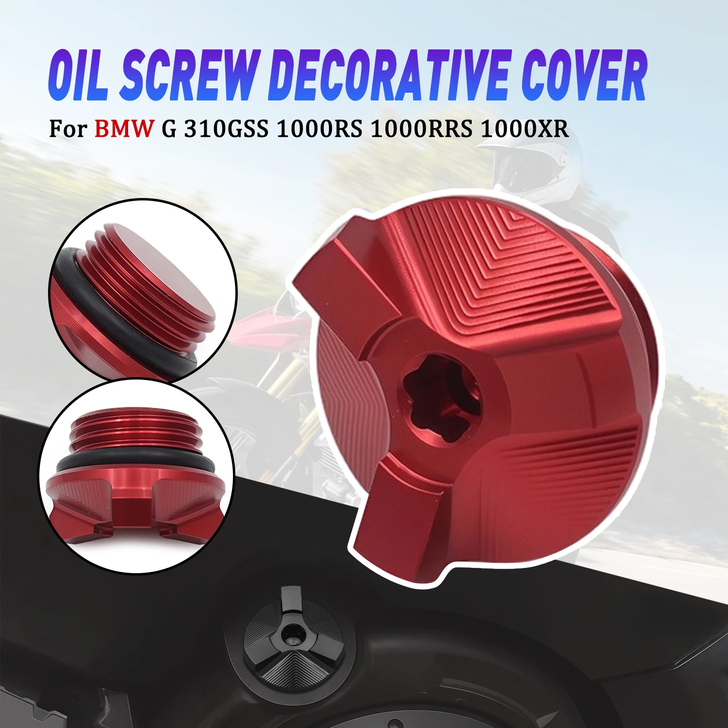 

Motorcycle Accessories Oil Filter Cup Plug Cover Screw Decorative Cover For BMW G 310GS G310 GS 2017 2018 2019 2020 2021 2022